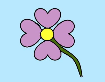 Imagen de flor en formato bitmap